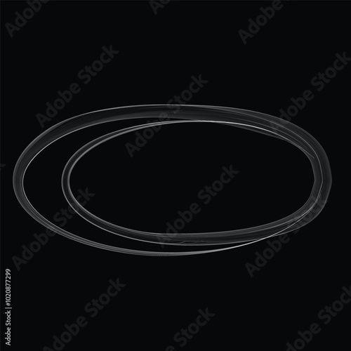 Abstract oval Lines .Elliptical frame with many circles . Vector highlight ellipse line design .Spiral line art border frame .Concentric oval circles logo .Doodle strokes in spiral form .