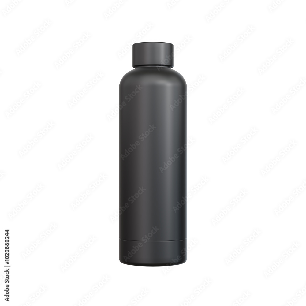 black plastic bottle with a transparent background black plastic bottle with a transparent background