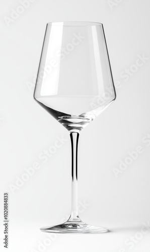 Obraz na płótnie A clear wine glass with no background w salonie