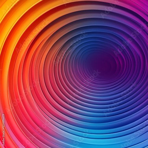 A vibrant gradient radiates with bright rainbow hues in an angular pattern of color blending background