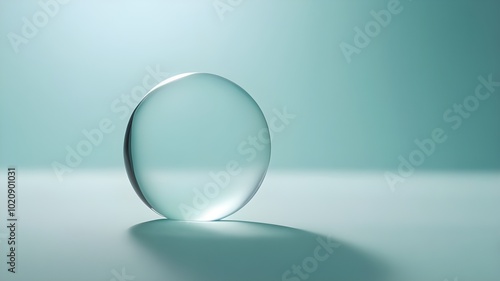 Transparent bubbles on a blue background