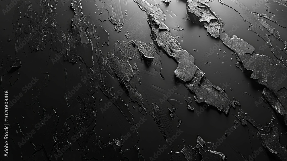 Fototapeta premium Abstract Black Textured Surface with Geometric Patterns