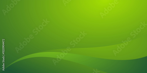 Abstract green color wave mod...