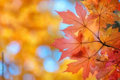 Fallen Leaves Season Background