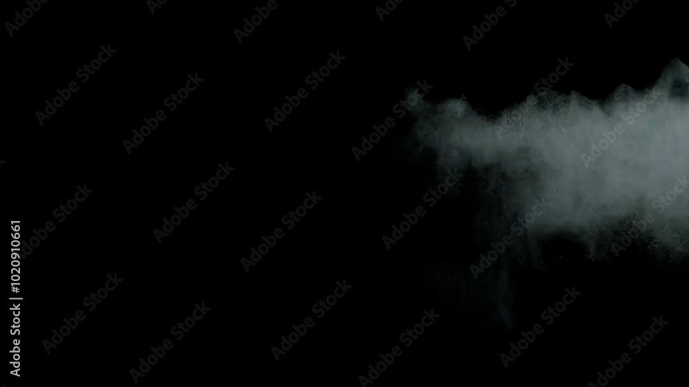 Video effect with dissolving smoke on a black background. Video effect with dissolving smoke on a black background.