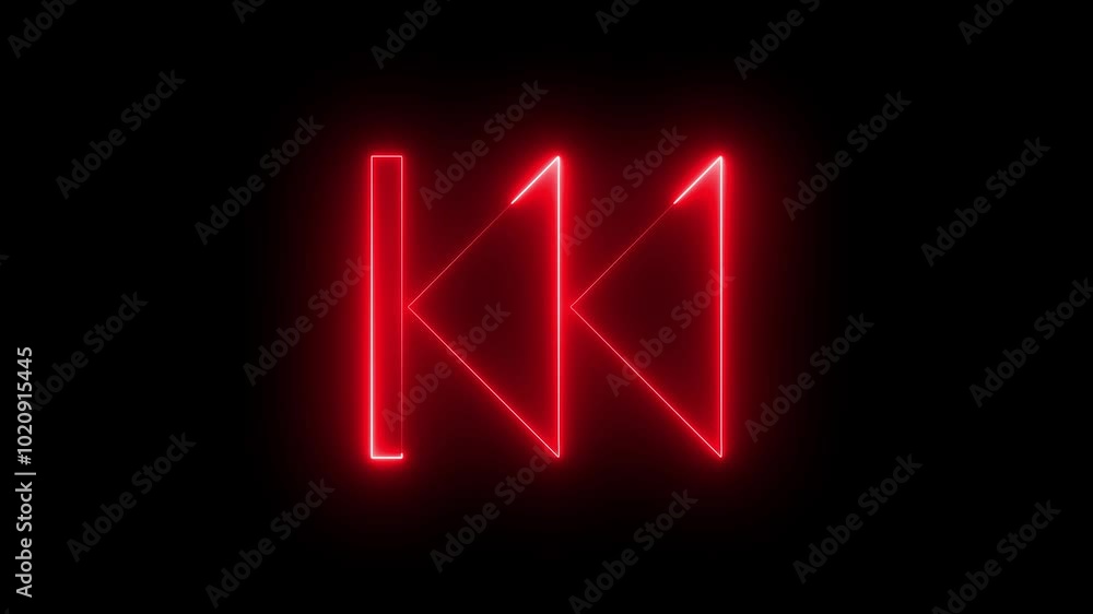 neon media player button. Neon glowing play button icon on a black background ,Music arrow button symbol on black background. neon media player button. Neon glowing play button icon on a black background ,Music arrow button symbol on black background.