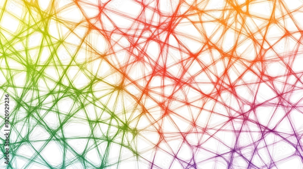 Colorful Intertwined Abstract Geometric Pattern Background with Intersecting Webbed Lines and Shapes Colorful Intertwined Abstract Geometric Pattern Background with Intersecting Webbed Lines and Shapes
