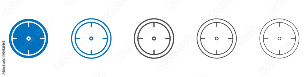 Aim icon Isolated flat vector in outline Aim icon Isolated flat vector in outline