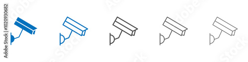 Cctv icon Isolated flat vector in outline