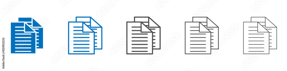Duplicate icon Isolated flat vector in outline Duplicate icon Isolated flat vector in outline