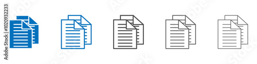 Duplicate icon Isolated flat vector in outline