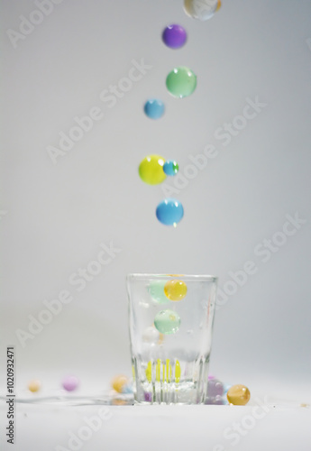 This bead-shaped toy is called Water Beads or Water Balz. Not just ordinary beads, but small balls made of polymer that can expand 400 times from their original shape when put in water.