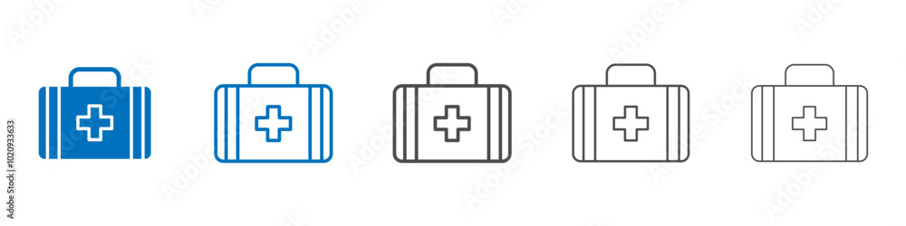 Obraz premium First aid icon Isolated flat vector in outline