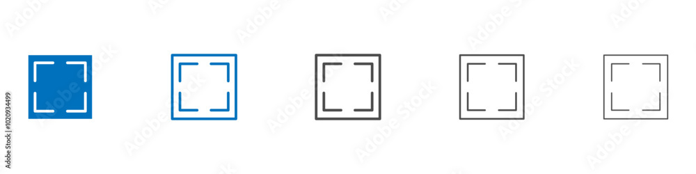 Fullscreen icon Isolated flat vector in outline Fullscreen icon Isolated flat vector in outline
