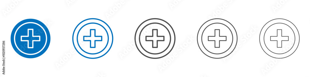 Hospital sign icon Isolated flat vector in outline Hospital sign icon Isolated flat vector in outline