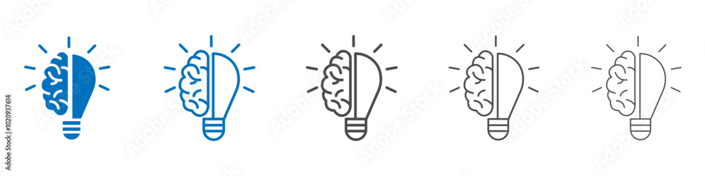 Idea icon Isolated flat vector in outline Idea icon Isolated flat vector in outline