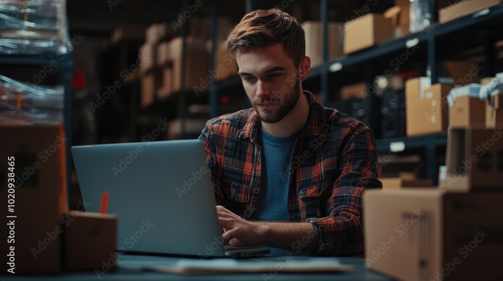 A person sitting at a desk with a laptop open, focused on work or studying
