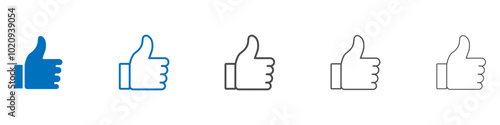 Like icon Isolated flat vector in outline