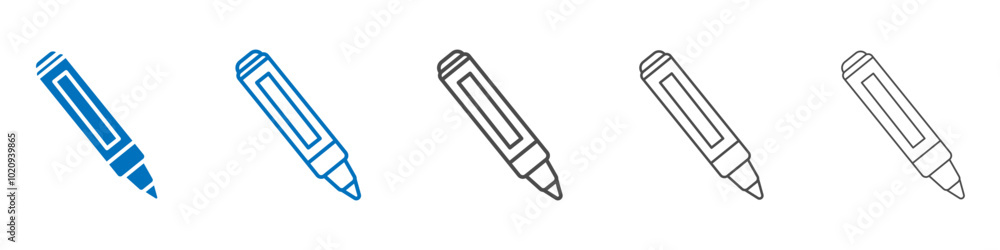 Marker icon Isolated flat vector in outline Marker icon Isolated flat vector in outline