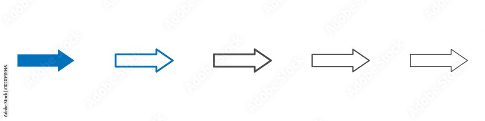 Next arrow icon Isolated flat vector in outline Next arrow icon Isolated flat vector in outline