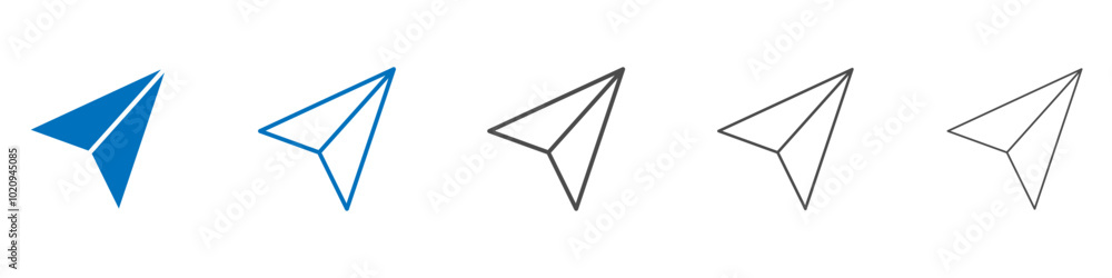 Send icon Isolated flat vector in outline Send icon Isolated flat vector in outline