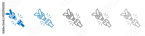 Seat Belt icon Isolated flat vector in outline