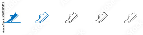 Shoes icon Isolated flat vector in outline