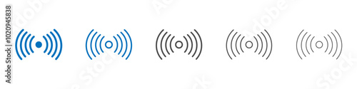 Signals icon Isolated flat vector in outline