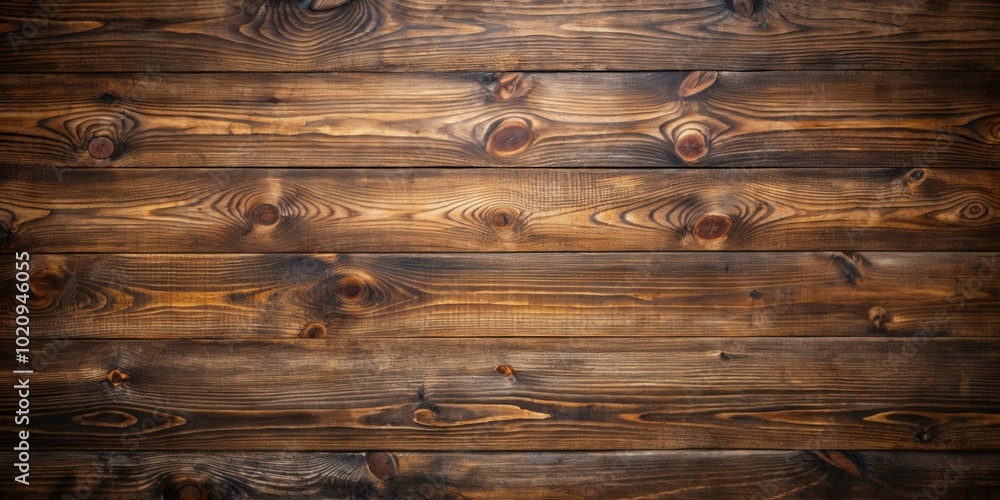 Naklejka premium Rustic Wooden Planks with Distinctive Grain Patterns and Knots