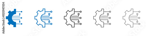 Technology icon Isolated flat vector in outline