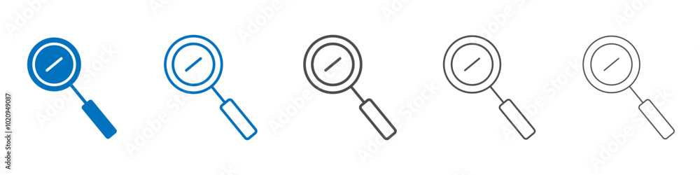 Zoom out icon Isolated flat vector in outline Zoom out icon Isolated flat vector in outline
