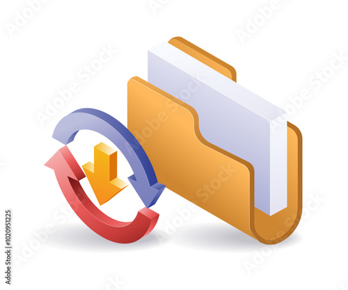 Technology data file folder data transfer process