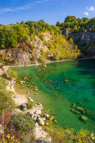 Benatina travertine, natural monument and protected landscape area Vihorlat, Slovakia