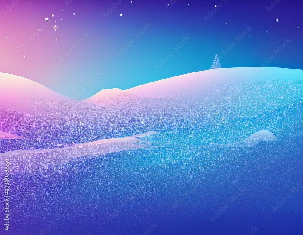 Fototapeta premium Cold Winter Background Design With Copy Space