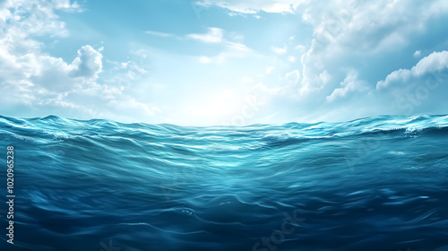 Ocean Background: A general ocean-themed background with water, waves, or seascape elements.