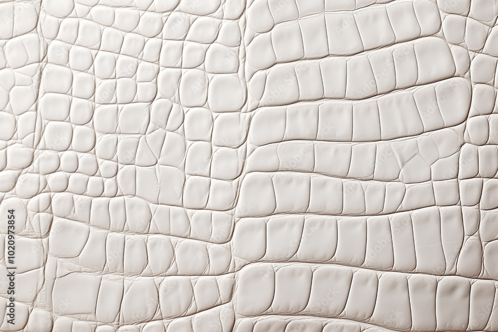 Fototapeta premium white crocodile leather texture empty background