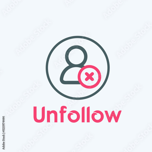 unfollow icon vector art images.