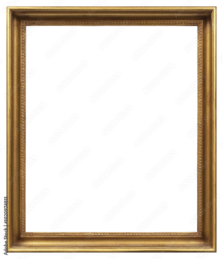 Old picture frame in PNG format on a transparent background. Old picture frame in PNG format on a transparent background.