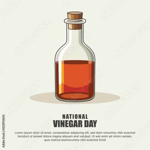 National Vinegar Day background.