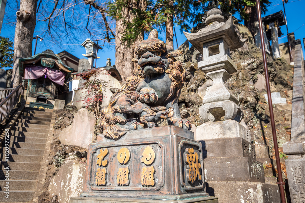 Obraz premium 成田山新勝寺 狛犬 千葉県成田市成田