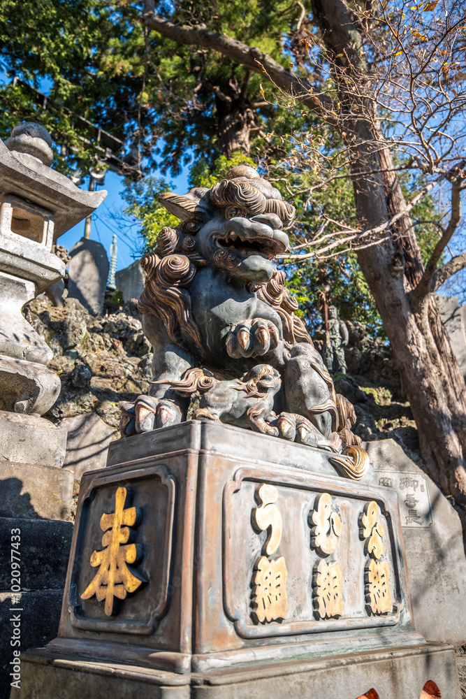 Obraz premium 成田山新勝寺 狛犬 千葉県成田市成田
