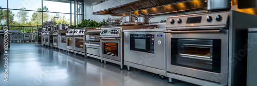 Advanced automated kitchen equipment and machinery optimizing food industry productivity. Innovative technology streamlining commercial food manufacturing.