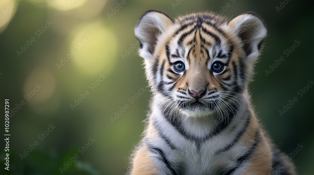 Fototapeta premium Malutki uroczy tygrysek