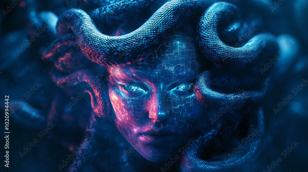 Gorgon medusa geek mythology woman with snake head. Gorgon medusa geek mythology woman with snake head.