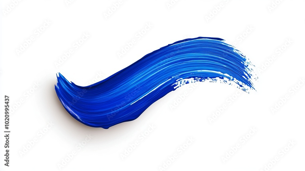 Abstract Blue Paint Stroke: Creative Design Element Abstract Blue Paint Stroke: Creative Design Element