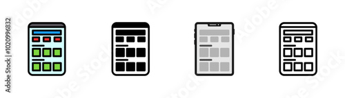 Set of Categories Icon