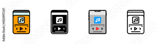 Set of Play Icon