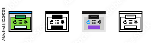 Set of Pause Icon