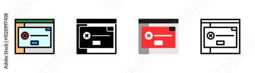 Set of Error Icon