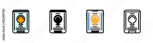 Set of Lightbulb Icon